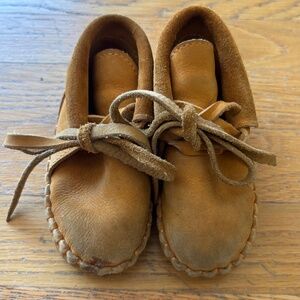 DONSJE Soft Leather Moccasin Booties Size 18-24 months 2 years